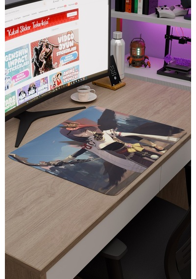 Kujou Sara Genshin Impact Anime Oyuncu V2 - 48x40 Xl Gaming Mouse Pad Fare Altlığı