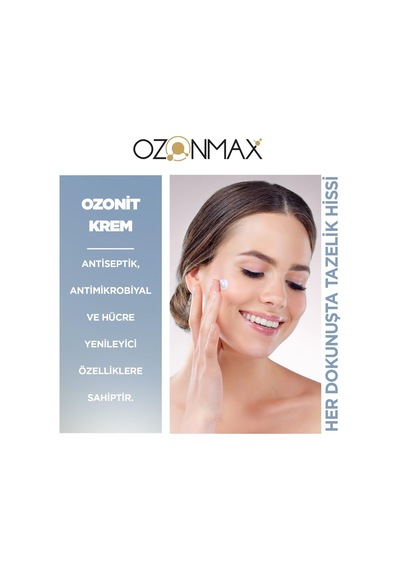 Ozonit Krem 50 Ml - Cildin Oksijen Seviyesini Üç Katakadar Artırırı Ve Cilt Tonunu Eşitler Akne Leke Gibi Cilt Problemlerinde Kullanılır.