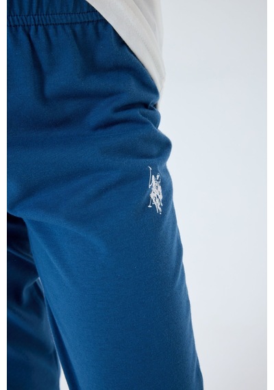 U.S. Polo Assn. U.s. Polo Assn. Erkek Çocuk Beyaz Pijama Takım Us2413-c-v2