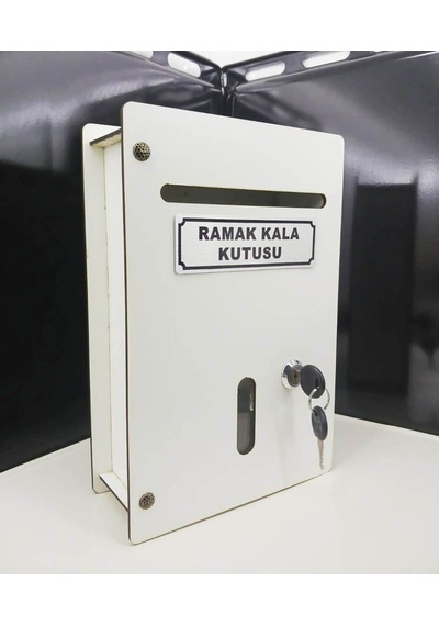 Beyaz Küçük Boy Ahşap Ramak Kala Kutusu