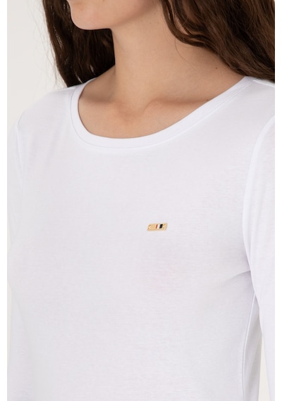 U.S. Polo Assn. Kadın Beyaz Slim Bisiklet Yaka Basic Sweatshırt 50315419-VR013 U.S. Polo Assn. Kadın Beyaz Slim Bisiklet Yaka Basic Sweatshırt 50315419-VR013