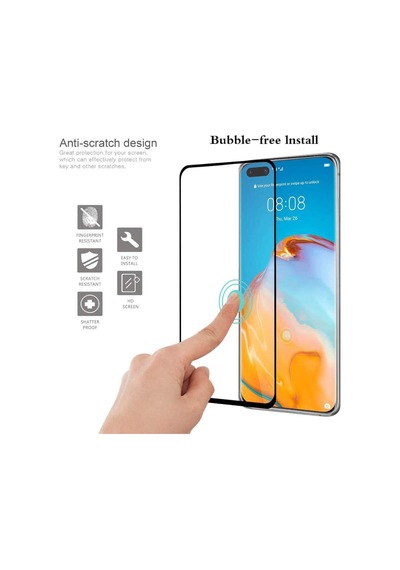 Huawei P40 Lite E 5D Mat Seramik Tam Kaplayan Ekran Koruyucu Cam (544788886)