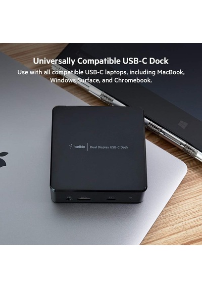 Belkin Usb-c Çift Ekran Bağlantı İstasyonu 85w Güç Dağıtımı, Hdm