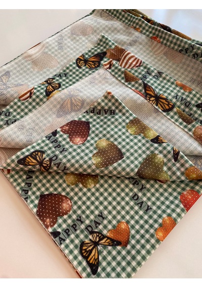 Leke Tutmaz Masa Örtüsü Sofra Dertsiz Sofra Koyu Yeşil