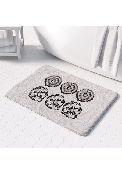 Sevimli Tasarımlı Mikrofiber 2'li Takım Banyo Paspası, Kaymaz Taban, Makinede Yıkanabilir 40x60 50x80 Diğer