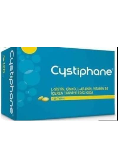 Cystiphane L-Sistin Çinko L-Arjinin Vitamin B6 120 Tablet