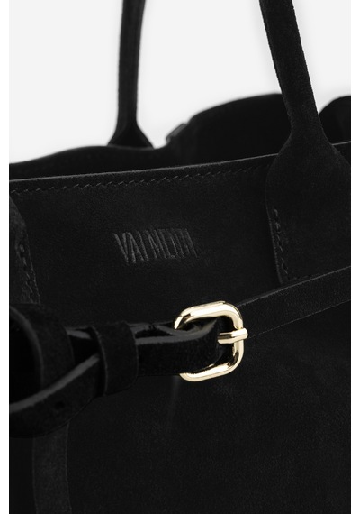 Valmenti Kadın Hakiki Deri Siyah Süet Omuz Çanta 1169 06642 Bn Cnt Sk26-27 Nero Suede Siyah A41