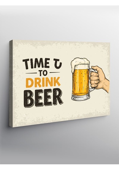 Kanvas Tablo Bir Bira İçme Zamanı