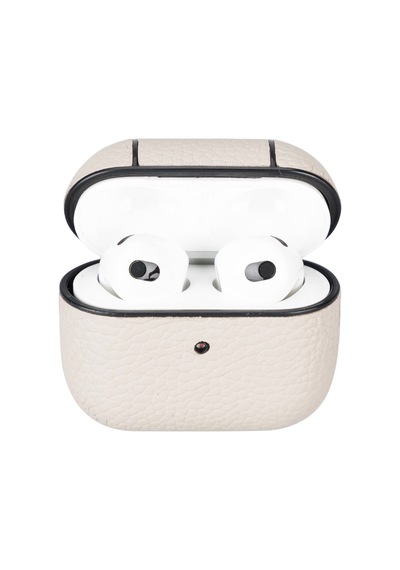Apple Airpods 3.nesil Uyumlu Deri Kılıf Juni Erc3 Bej Diğer