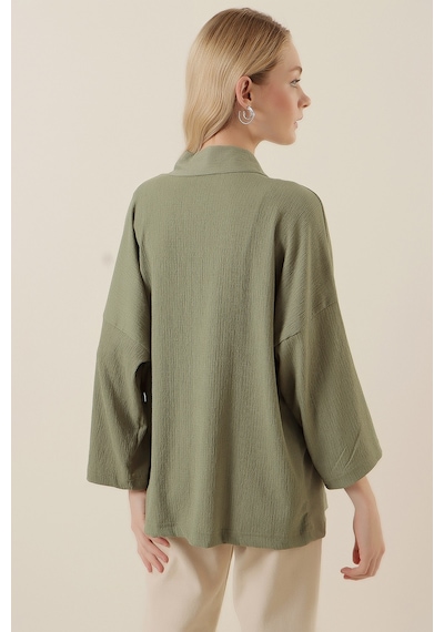 Bigdart 5862 Örme Kimono - Çağla 5862bgd19-500-12157 001