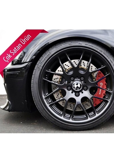 Bmw E90 Uyumlu Brembo Kırmızı Kaliper Kapağı 4 Parça Ön Arka Set
