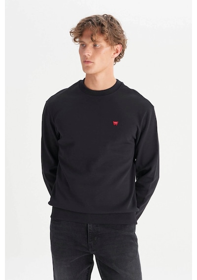 Wrangler Regular Fit Siyah Erkek Sweatshirt W2520255001 Siyah