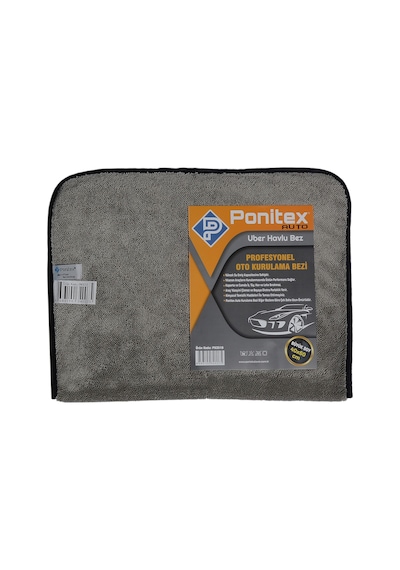 Ponitex 3510 Mikrofiber Uber Oto Kurulama Ve Temizlik Bezi 40X60 2 Adet