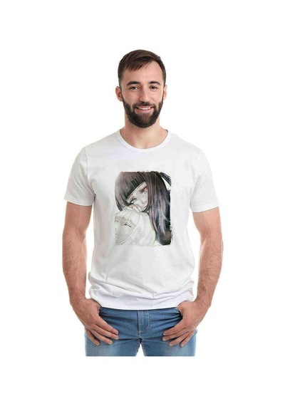 Anime Tokyo Ghoul Anteiku Baskılı Beyaz Erkek Tshirt (530998790)