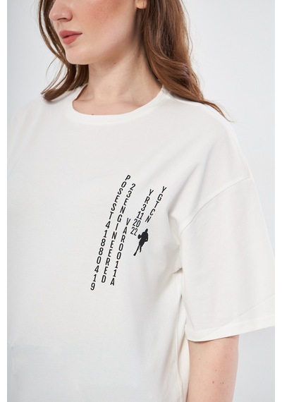 Kutaf Sırt Baskılı Unisex T-shirt 001