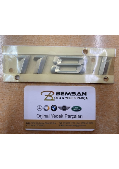 BMW E81 E87 E88 F20 118İ BAGAJ YAZISI  51147135548.