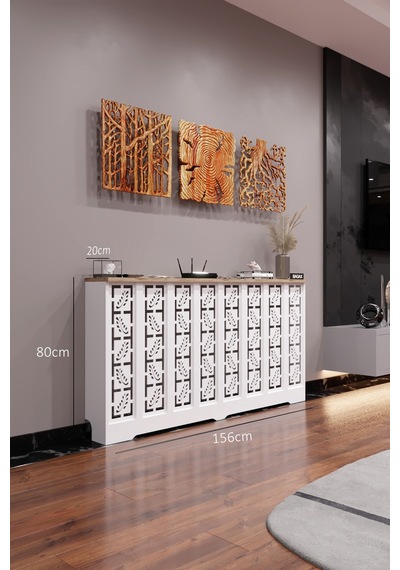 Petek Kaplama Modern Radyatör Kapatma Ünitesi Ön Panel Mdf Tasarım İç Ölçü 156 Cm Dış Ölçü 160 Cm Petek 156 Beyaz Üstü Çam D10 Petek Kaplama Modern Radyatör Kapatma Ünitesi Ön Panel Mdf Tasarım İç Ölçü 156 Cm Dış Ölçü 160 Cm Petek 156 Beyaz Üstü Çam D10
