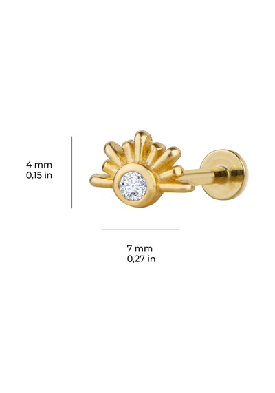 Goldkupe Güneş Altın Piercing-6449