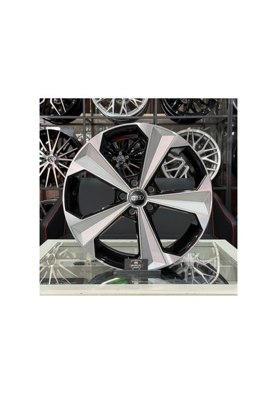 19 İnç 5x112 Audi A3 A4 A5 A6 A8 Black Silver Diamon Jant Takımı 4adet