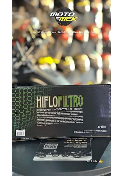 Motosiklet Hava Filtresi Hfa1120 Güçlü Hava Akışı Uzun Ömür