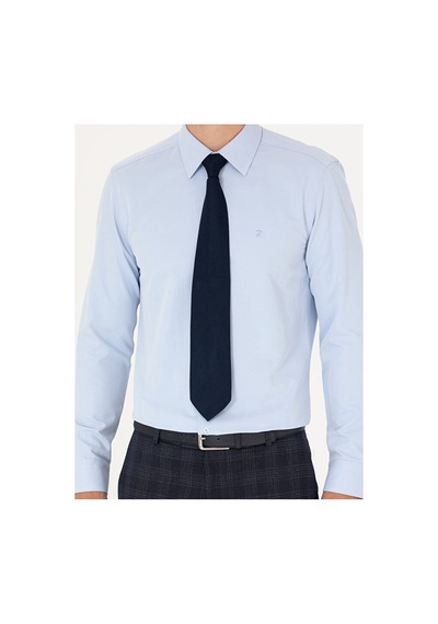 Pierre Cardin Slim Fit Uzun Kollu Basic Gömlek 50277778-vr003 Mavi