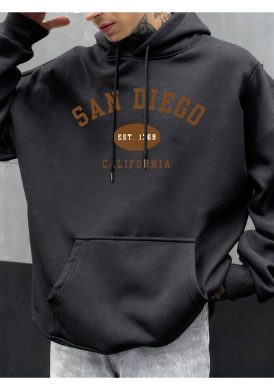 Startmore Startmoresan Diego Kaliforniya Mektup Baskılı Erkek Kapüşonlu Sweatshirt Hip Hop Modası Kişilik Hoody Antrasit Startmore Startmoresan Diego Kaliforniya Mektup Baskılı Erkek Kapüşonlu Sweatshirt Hip Hop Modası Kişilik Hoody Antrasit