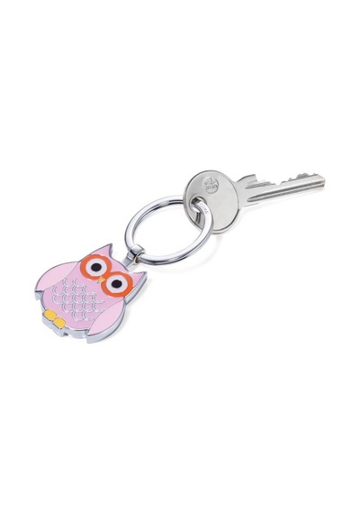 Troika Rosy Anahtarlık - Curly - Krom Kaplama Emaye Metal, Pembe