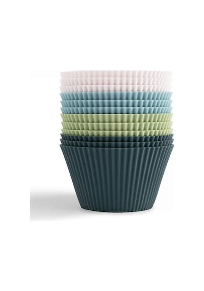 Muffin Pişirme Kalıbı 12 Adet Silikon Kek Kalıbı Cupcake Çikolata Ve Sade Kek 12 Adet Genel