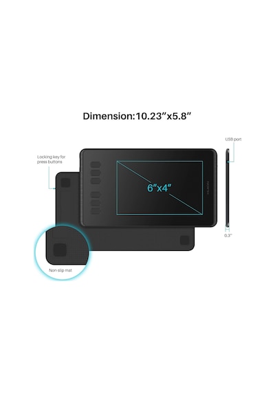 Inspiroy H640p Grafik Çizim Tableti