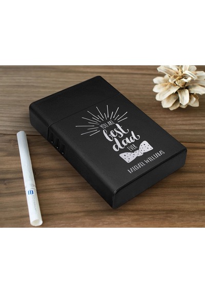 Bk Gift Kişiye Özel İsimli  Tasarımlı Siyah Metal Sigara Tabakası