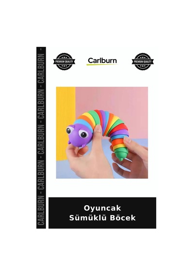 Oyuncak Sümüklü Böcek Dokunsal Deneyim Eğitici Set Renkli Eğlence
