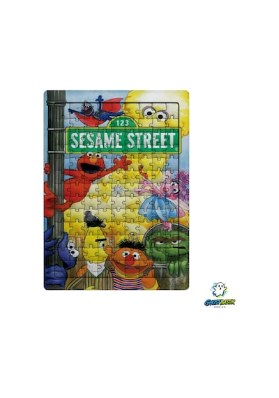 Ghostbastır Design Susam Sokağı 99 Parça Ayaklı Puzzle Dekoratif Çocuk Yapbozu 0196