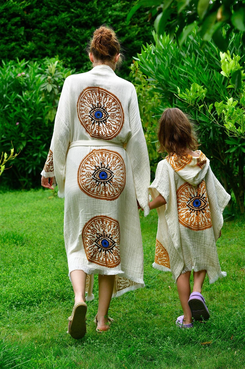 Brandsmithshop Mandala Eye Anne & Çocuk Panço Seti Çok Renkli