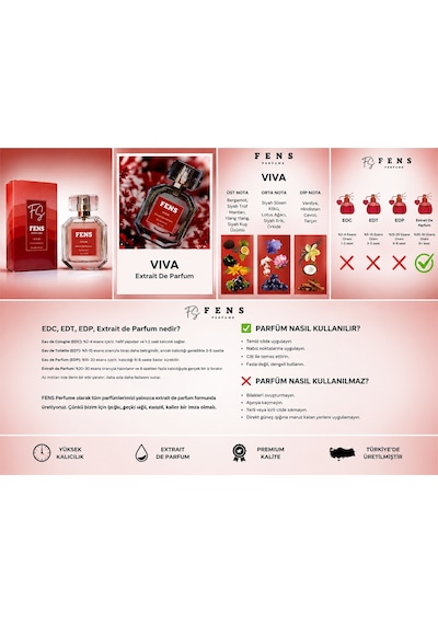Fs Fens Vıva Kadın Parfüm Extrait De Parfum 50 Ml Aromatik