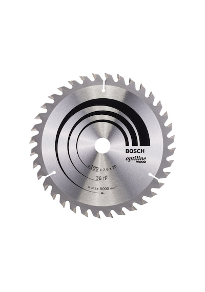 Bosch Optiline Wood 190x20/16 mm 36 Diş Daire Testere Bıçağı - 2608640613