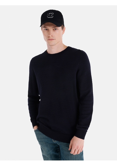 Colin's Colins Regular Fit Bisiklet Yaka Lacivert Erkek Kazak Cl1065803 Lacivert