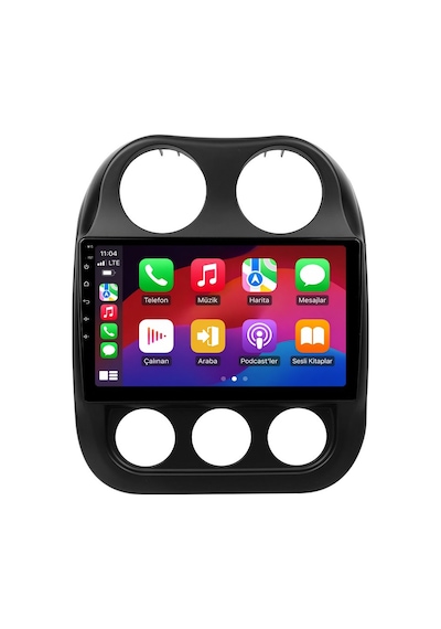 Jeep Compass 2010-2015 Android Multimedya Carplay Android Auto Navigasyon Kameralı 8gb Ram 64gb 10"