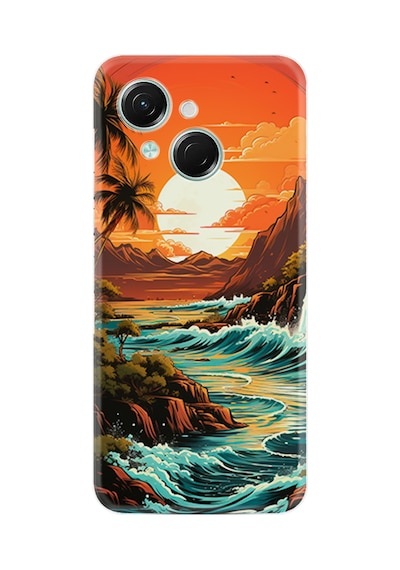 Tecno Spark Go 1 2025 Kılıf Boutique Baskılı Resimli Retro Mountain Pcode -079