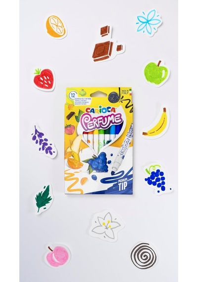 Carioca Kokulu Keçeli Boya Kalemi, 12'li