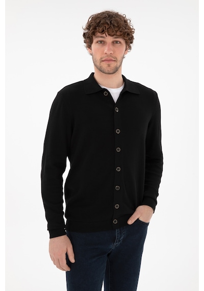 U.s. Polo Assn. Erkek Siyah Hırka Triko 50298272-vr046 Siyah