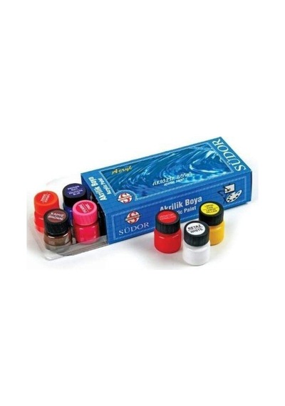 Südor Akrilik Boya Seti 10x15 Ml. Sd-122 Çok Renkli