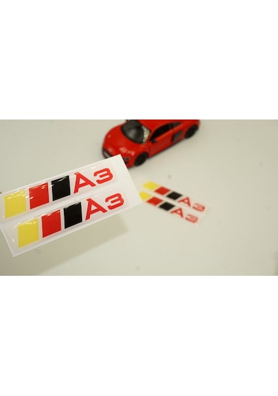 Audi A3 Logo Motor Kapağı Damla Silikon Plaka Logo Arma Amblem Ye