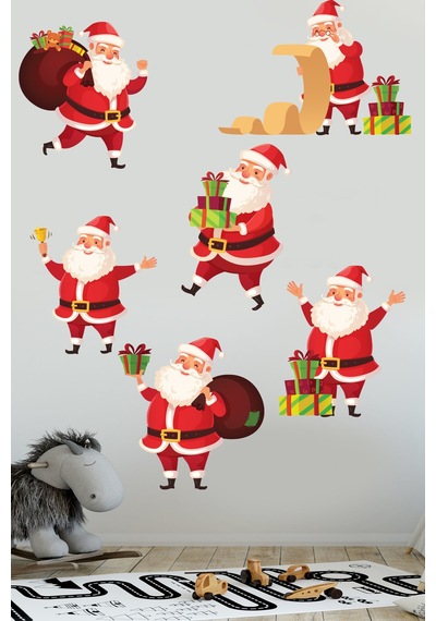 Crevidi Sevimli Noel Bababalar Cocuk Oda Sıstickeri