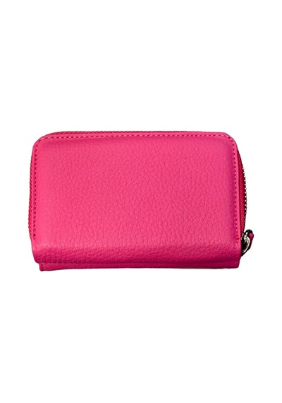 Monte Lui Unisex Hakiki Deri Cüzdan Pembe