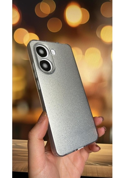 Poco X7 Pro Kılıf Kamera Korumalı Parlak Simli Lüks Kapak