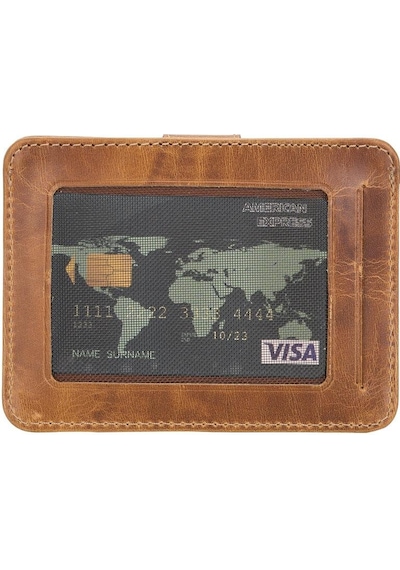 Çok Bölmeli Slim Deri Kartlık Blw019 V18 Taba