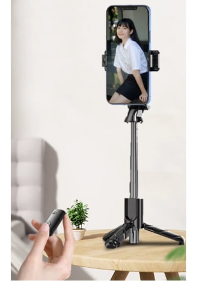 K03 Tripod Bluetooth Kumandalı Selfie Çubuğu