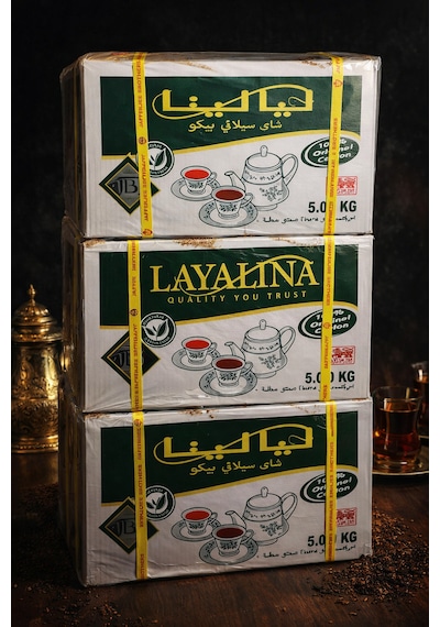 Layalina Tea Premium Saf Seylan Siyah Çay 5 Kg