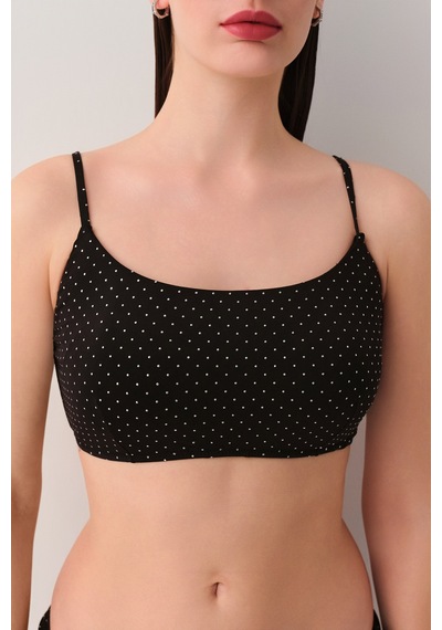 Suwen Doty Bralet Bikini Üst Sb25805012012 Siyah