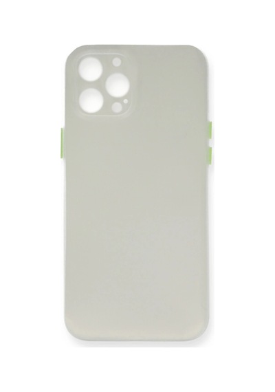 Cosmotex Newface Apple iPhone Uyumlu  12 Pro Max Kılıf Pp Ultra İnce Kapak - Beyaz